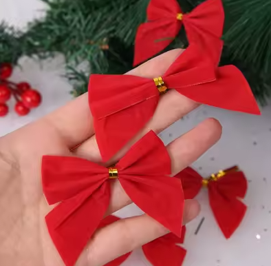 KOKARDKI 12 SZT CZERWONE