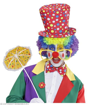 OKULARY KLAUNA GIGANTYCZNE ŻÓŁTE Z NOSEM