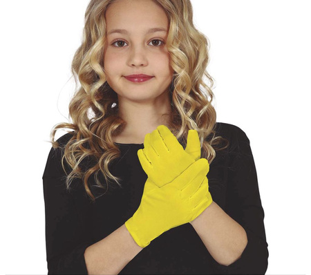 YELLOW CHILD GLOVES 17 CMS.