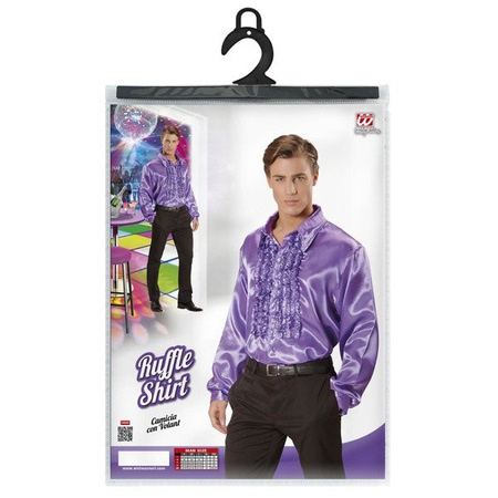 KOSZULA Z ŻABOTEM FIOLETOWA