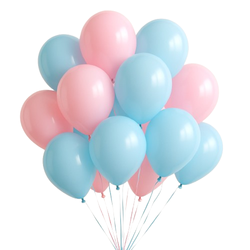 ZESTAW BALONY STRONG NIEBIESKO-RÓŻOWE 30 CM 20 SZTUK