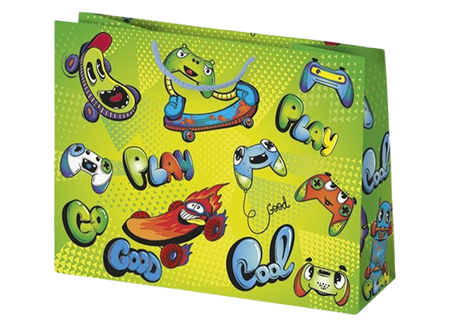 TORBA PREZENTOWA DZIECIĘCA DESKOROLKI 30X23X10 CM