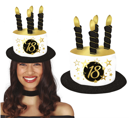 KAPELUSZ ŚWIECZKI 18 LAT OSIEMNASTKA