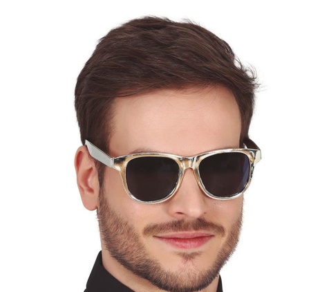 SREBRNE OKULARY PRZECIWSŁONECZNE 