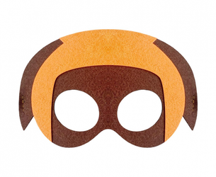 Maska filcowa Psia Brygada - Ratownik, 19x12 cm