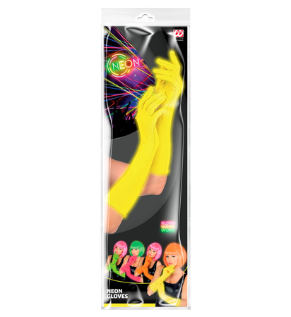 RĘKAWICZKI NEONOWE ŻÓŁTE 40CM