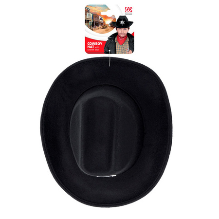 KAPELUSZ KOWBOJA DZIECIĘCY CZARNY