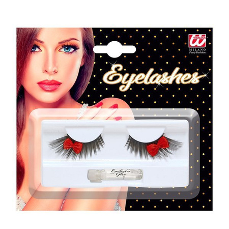 SZTUCZNE RZĘSY Z KOKARDKAMI 