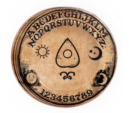 ZESTAW OUIJA TALERZYKI+KUBECZKI+SERWETKI