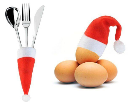 CZAPECZKI MIKOŁAJA NA BUTELKĘ 10 SZTUK