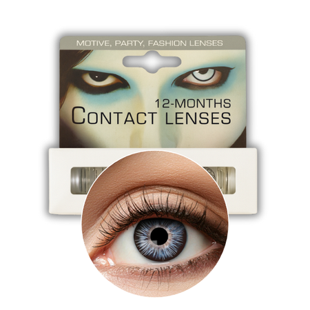 SOCZEWKI ROCZNE NATURALNE NIEBIESKIE A07