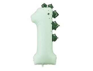 BALON FOLIOWY CYFRA 1 DINOZAUR 92 CM