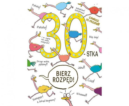KARTKA URODZINOWA 30 BIAŁA
