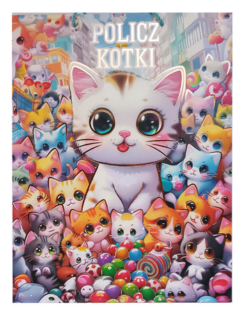 TORBA PREZENTOWA POLICZ KOTKI KOLOROWE 31 X 40 X 12 CM 