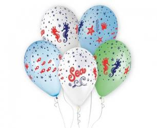 BALONY LATEKSOWE MORZE MORSKI ŚWIAT 33 CM