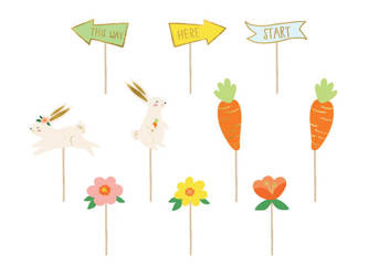 ZESTAW DO SZUKANIA JAJEK WIELKANOC 10 szt.