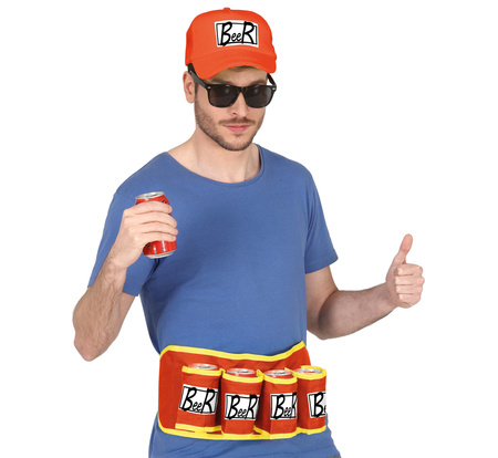 CZAPKA I PAS CZERWONY NA NAPOJE