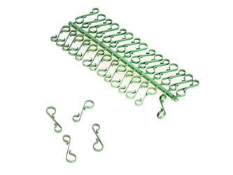 HACZYKI PLASTIKOWE DO BOMBEK 30 SZT ZIELONE ŚWIĘTA