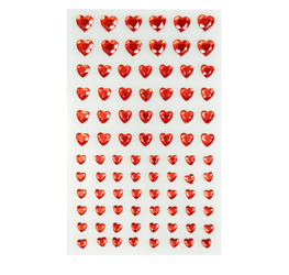NAKLEJKI SERDUSZKA KRYSZTAŁKI SAMOPRZYLEPNE 84 SZT