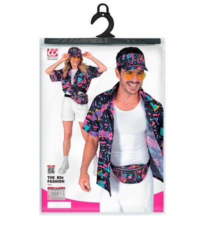 KOSZULA FUNKY DISCO LATA 80 CZARNA