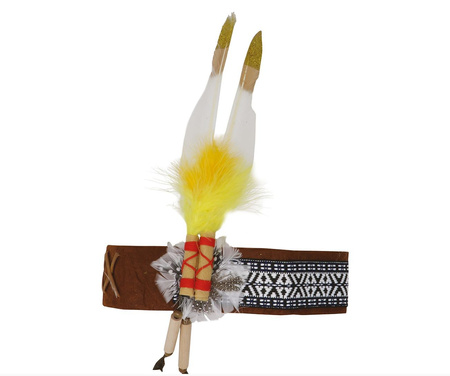 OPASKA INDIANINA Z PIÓRAMI