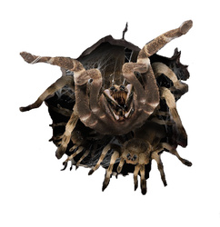 NAKLEJKA ŚCIENNA DEKORACYJNA PAJĄK DZIURA 16X16 CM