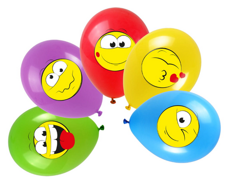 BALONY ŚMIESZNE MINKI 5 SZT