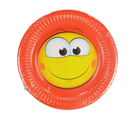 TALERZYKI PAPIEROWE MINKI 18 CM 8 SZT