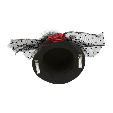 MINI KAPELUSIK CZARNY