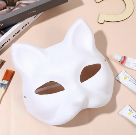 ZESTAW MASKA KOTA DO MALOWANIA 6SZT