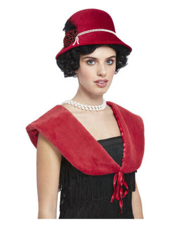 ZESTAW RETRO CZERWONY LATA 20