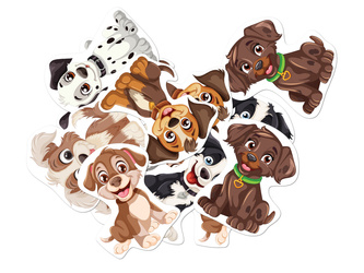 DEKORACJA PAPIEROWA DWUSTRONNA PIESKI