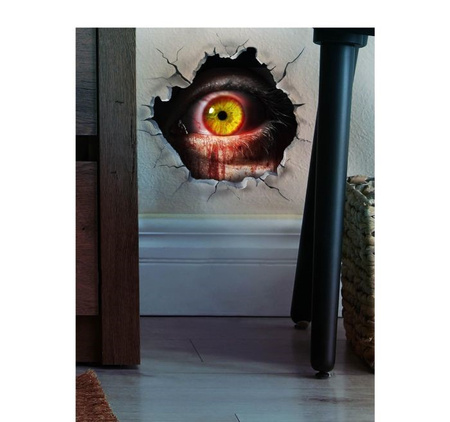 NAKLEJKA ŚCIENNA DEKORACYJNA OTWÓR Z OKIEM 16X16 CM