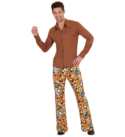 KOSZULA LATA 70' BRĄZOWA