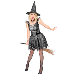 STRÓJ CZAROWNICA WIEDŹMA SZARA