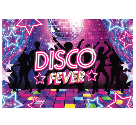 ŚCIANKA DO ZDJĘĆ DISCO FEVER 220X150 CM