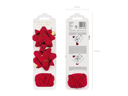 ZESTAW WELUROWYCH WSTĄŻEK I ROZETEK 3 szt