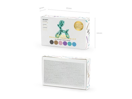 BALONY MODELINY GLOSSY 130CM Z POMPKĄ, 30 szt.