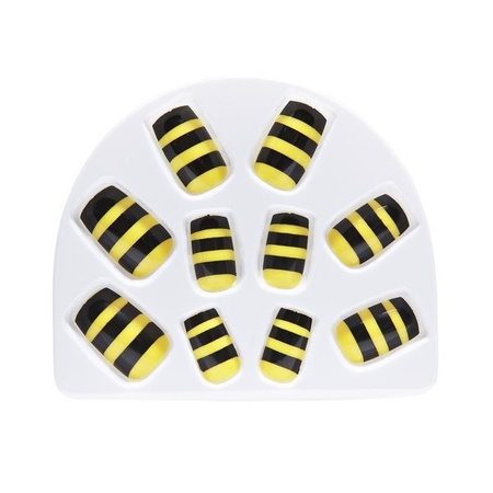 Zestaw paznokci sztuczne paznokcie pszczółka pszczółki 10 szt.