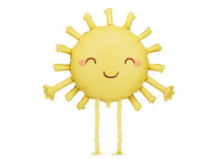 BALON FOLIOWY SŁONECZKO 91 X 77 CM ŻÓŁTY