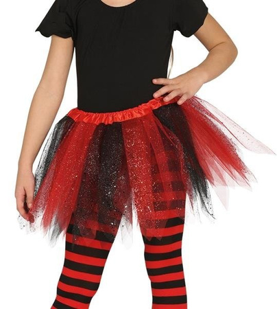 SPÓDNICZKA TUTU CZERWONO-CZARNA