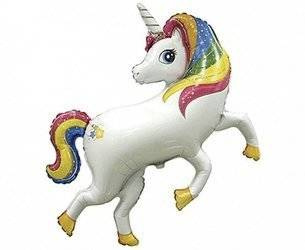 BALON JEDNOROŻEC TĘCZOWY 36 CM