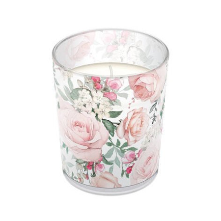 ŚWIECA W SZKLE GORGEOUS ROSES