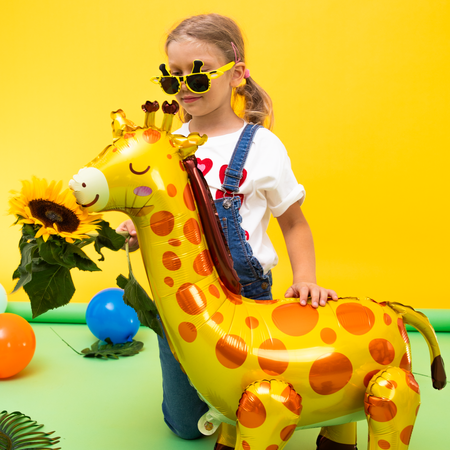 BALON FOLIOWY STOJĄCY ŻYRAFA 69 X 71 CM