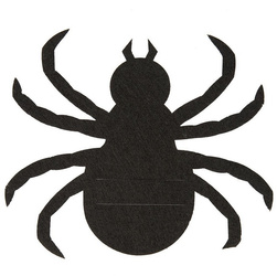 POKROWCE NA SZTUĆCE PAJĄK 6 SZT HALLOWEEN