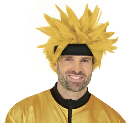 ŻÓŁTA PERUKA MĘSKA MANGA