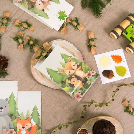 TOREBKI NA CUKIERKI LEŚNI PRZYJACIELE 4 SZT.