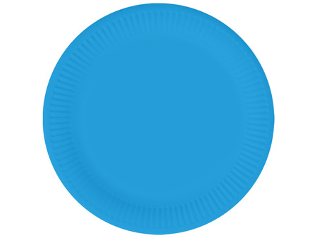 TALERZYKI PAPIEROWE NIEBIESKIE 18 CM 6 SZT.