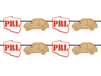 GIRLANDA PAPIEROWA LATA 80 PRL