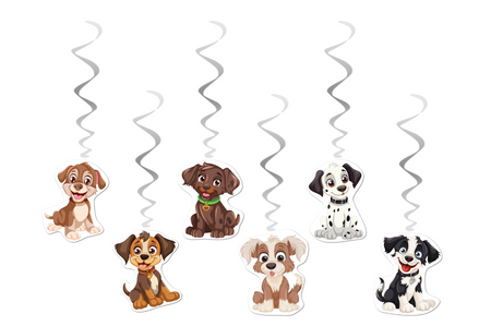 DEKORACJA ŚWIDERKI PIESKI 6 SZT